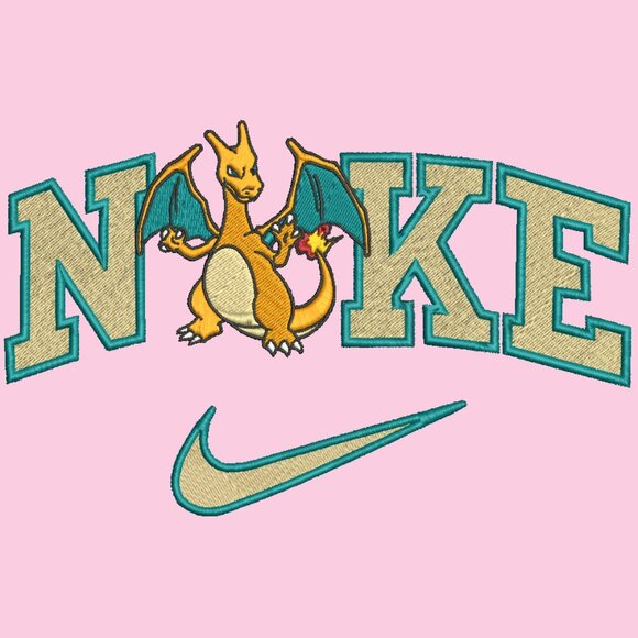 Nike Pokemon Charizard Embroidered Adult Unisex Crewneck Sweatshirt Cozy - Picture 6 of 12